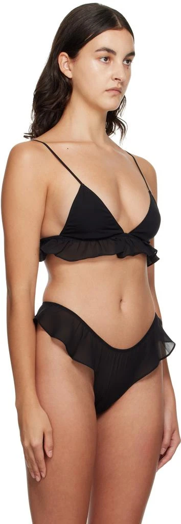 Fleur du Mal Black Flutter Bra 2