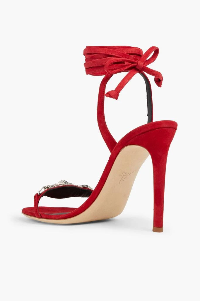 Giuseppe Zanotti Thais embellished suede sandals 3