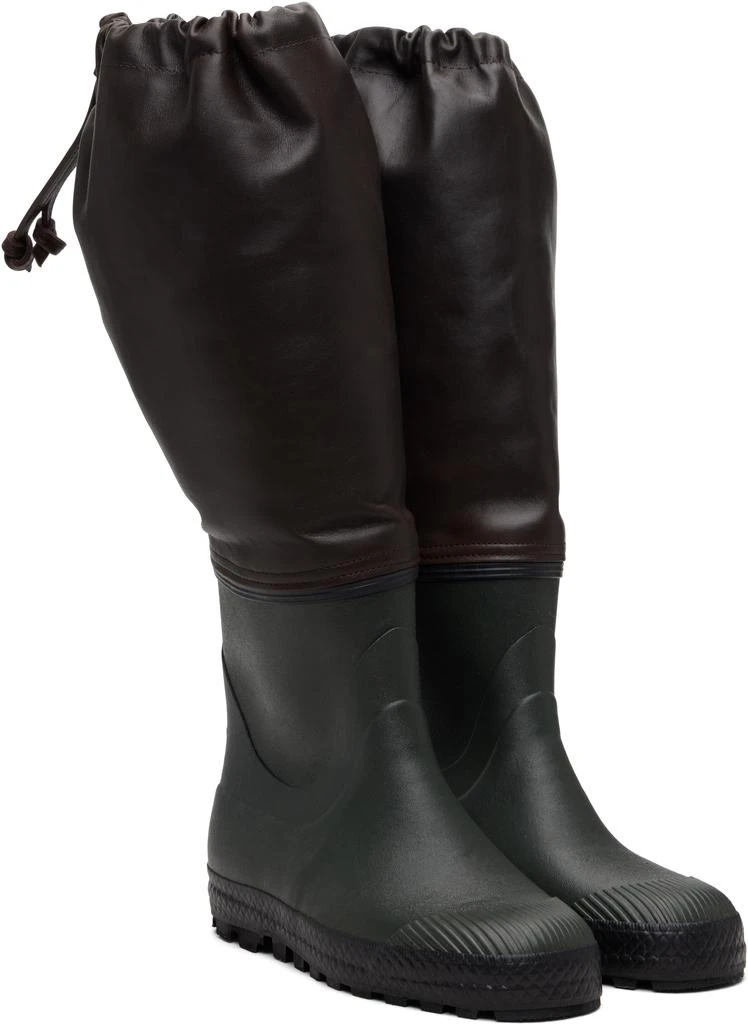 Rier SSENSE Exclusive Brown Farmer Rain Tall Boots 4
