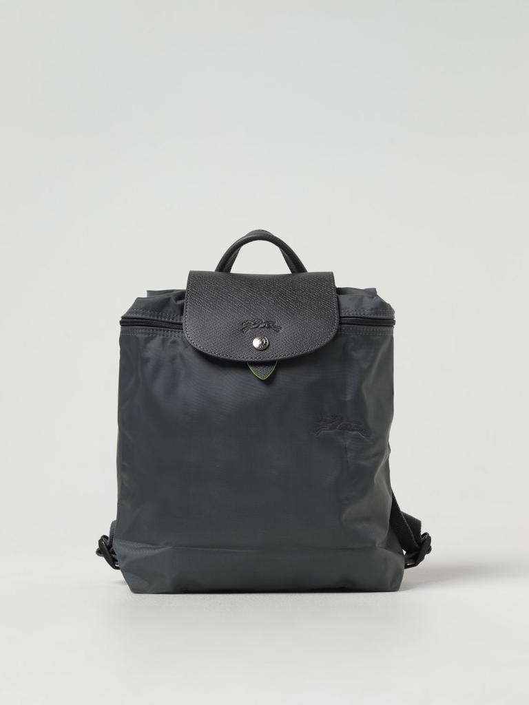 LONGCHAMP Longchamp Le Pliage Green backpack in recycled nylon and grained leather