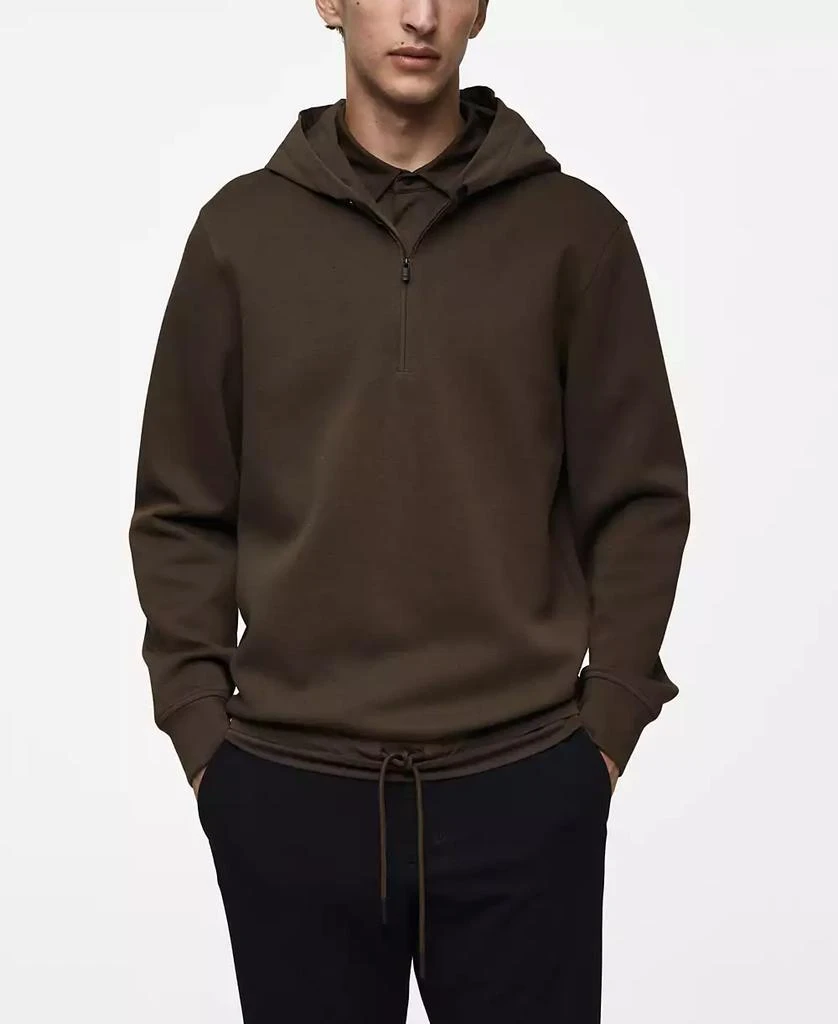 Mango Men's Regular-Fit Hooded Sweatshirt 1