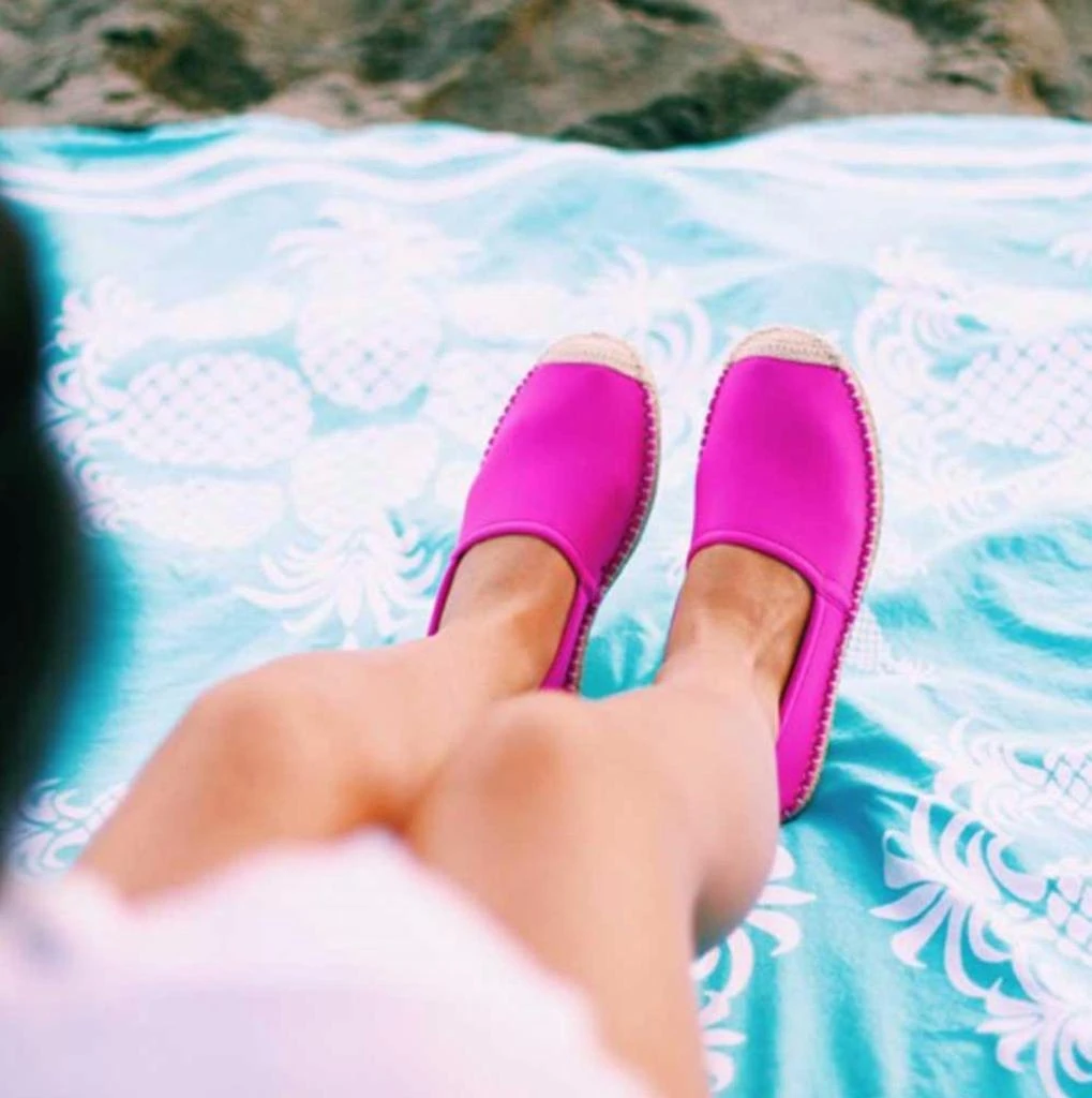 Sea Star Beachwear Womens Beachcomber Espadrille In Hot Pink 2