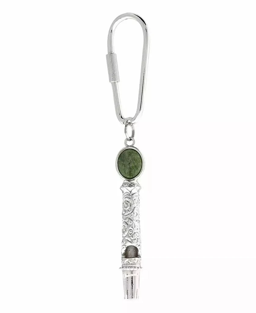 2028 Women
s Jade Filigree Whistle Key Fob