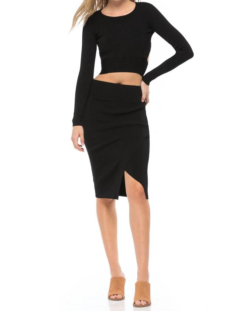 KENDALL & KYLIE Kendall + Kylie - Compact Long Sleeve Crop Top 3