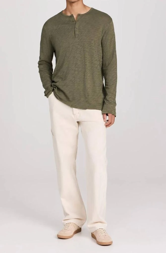 ATM Atm - Slub Jersey Destroyed Wash Henley 5