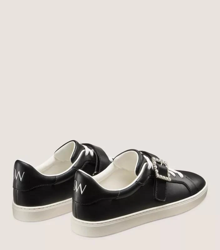 Stuart Weitzman LIVVY PEARL BUCKLE SNEAKER 3