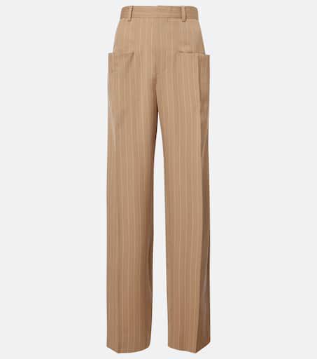 Chloé Chloe Light Pink Striped Pocketed Straight Leg Pants S