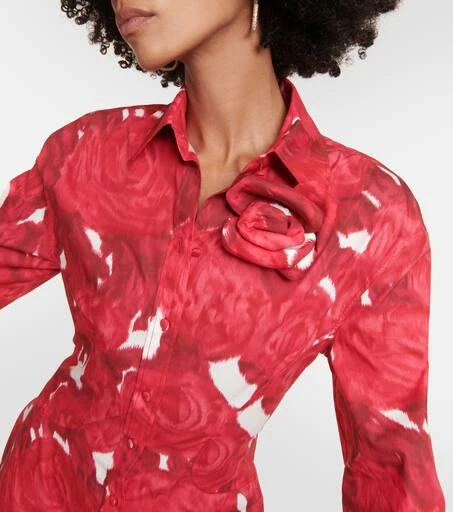 Valentino Floral cotton shirt dress 4