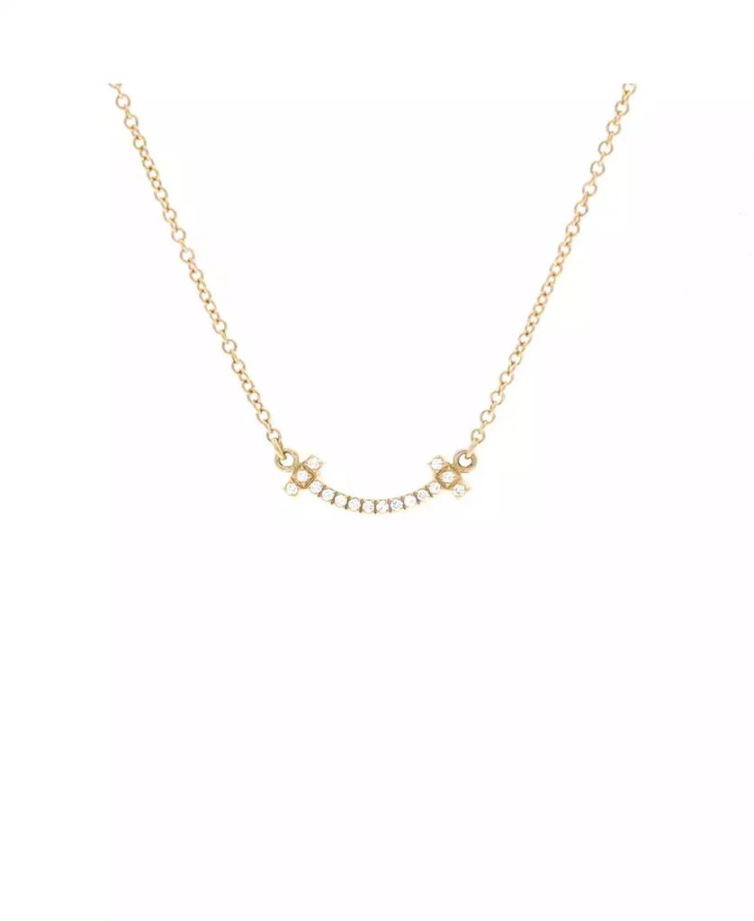 Pre-Owned Tiffany 
Co T Smile Pendant Necklace