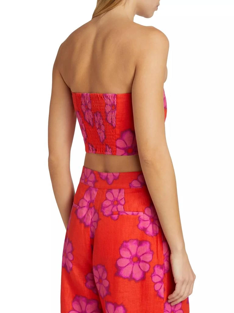 Rhode Toni Floral Linen Bra Top 5