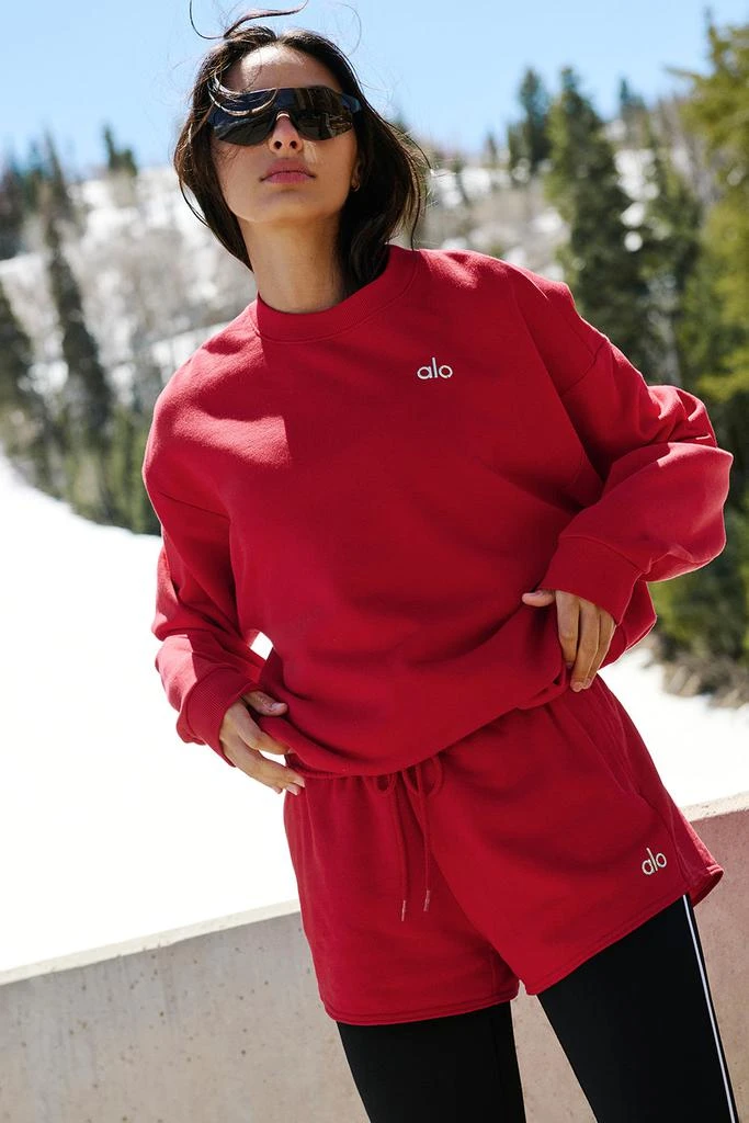 Alo Accolade Crew Neck Pullover - Bold Red 1