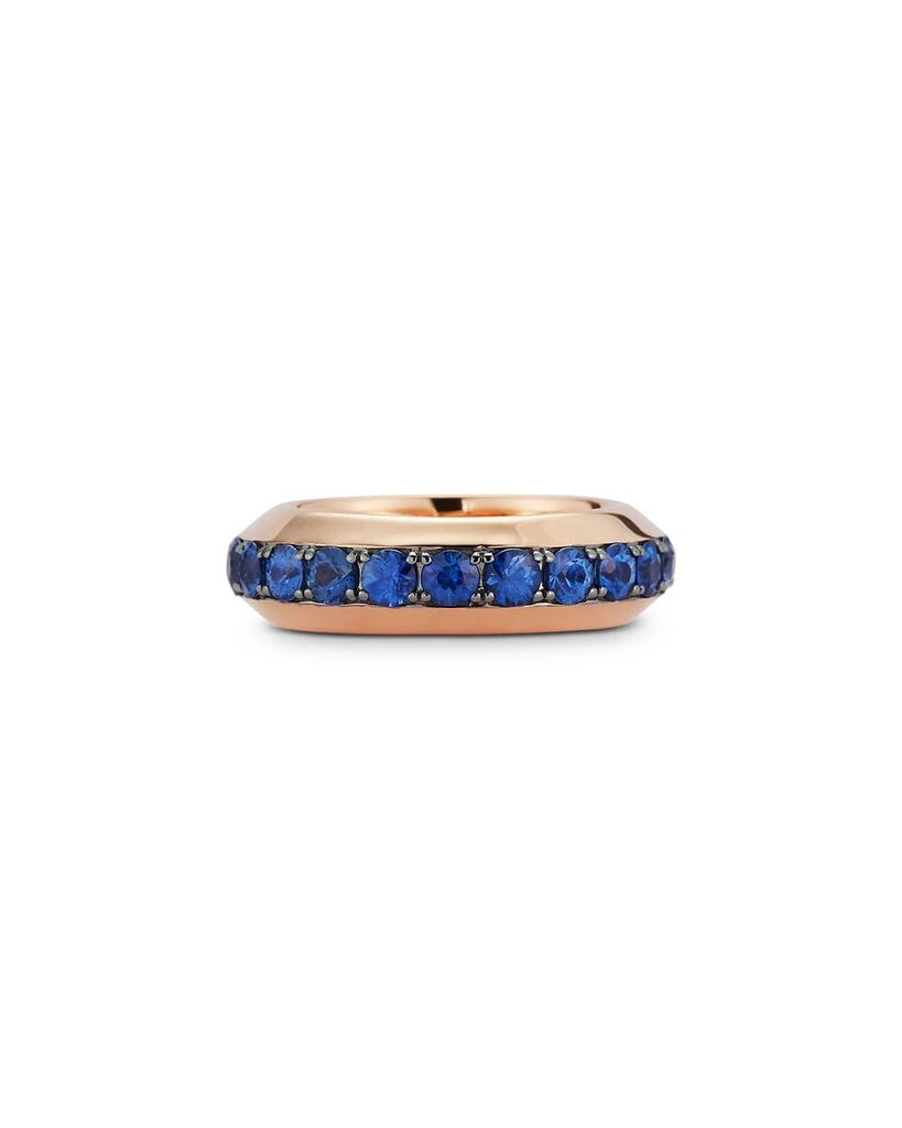 Walters Faith 18K Rose Gold Grant Blue Sapphire Angled Ring, 2.56 tcw 3