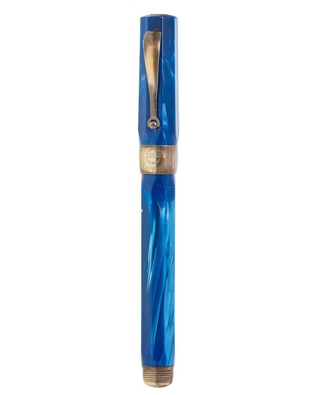 Montegrappa Montegrappa Celluloid Symphony 18K Gold Nib Turquoise Fountain Pen ISSYR3CB-PO