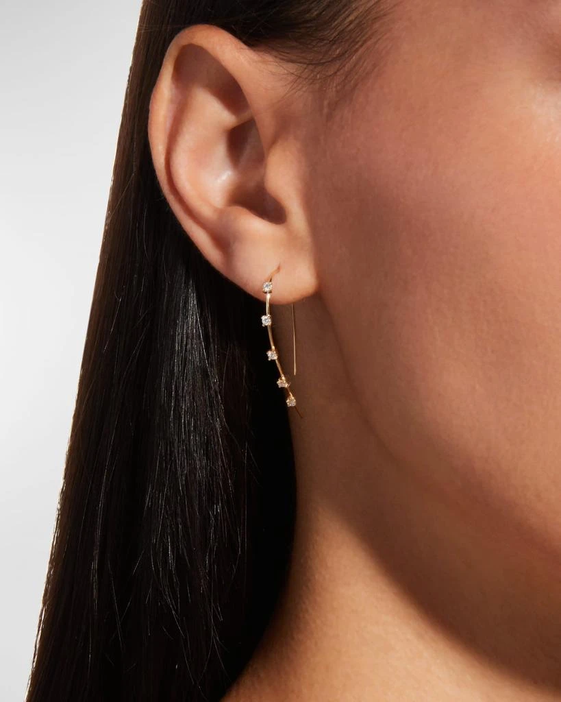 LANA 14K Gold Small Multi Solo Hooked on Hoop Earrings 2