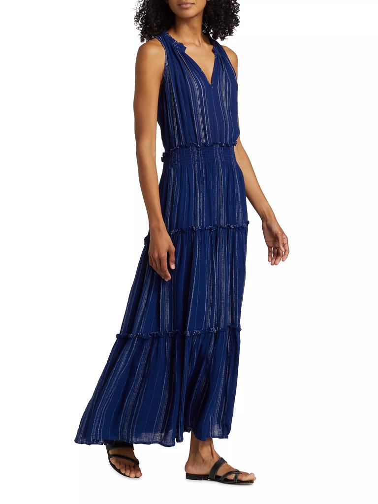 Rails Loulou Linen-Blend Tiered Maxi Dress