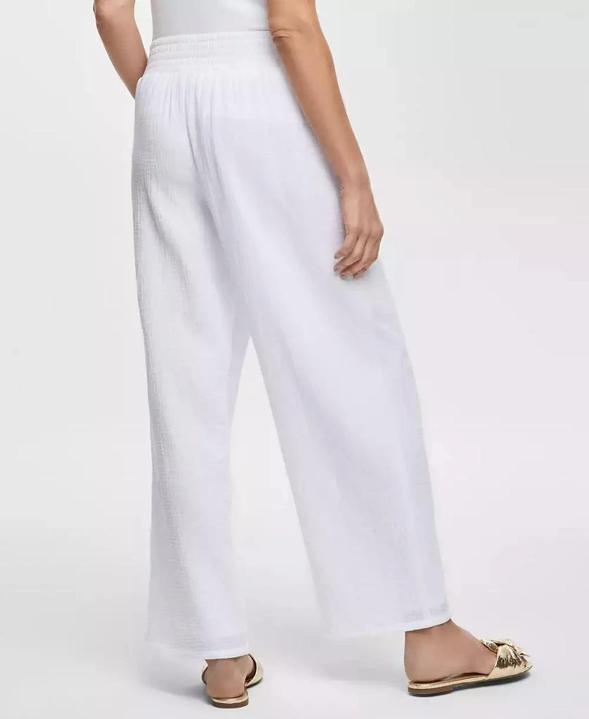 JM Collection Women's Wide Leg Gauze Pants, Created for Macy's 4