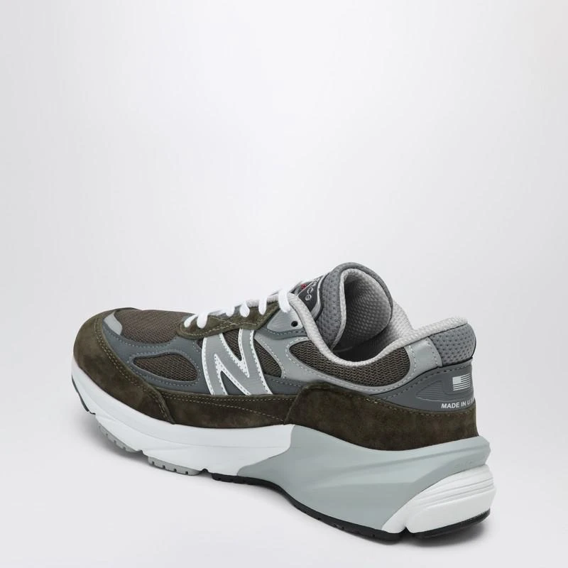 New Balance Low Made in USA 990v6 olive green trainer 4