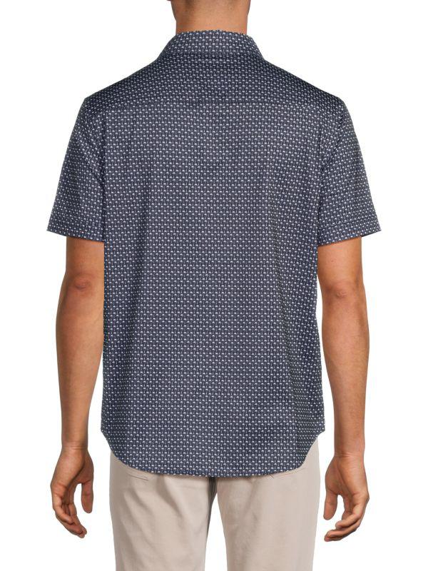 BUGATCHI Palm Print Shirt