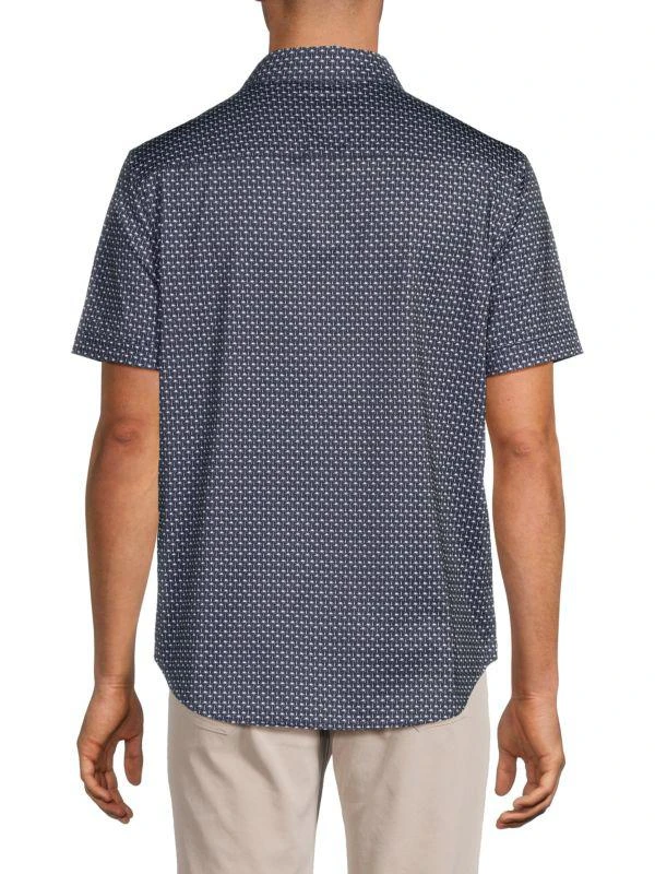 BUGATCHI Miles OoohCotton® Palm Print Shirt 2