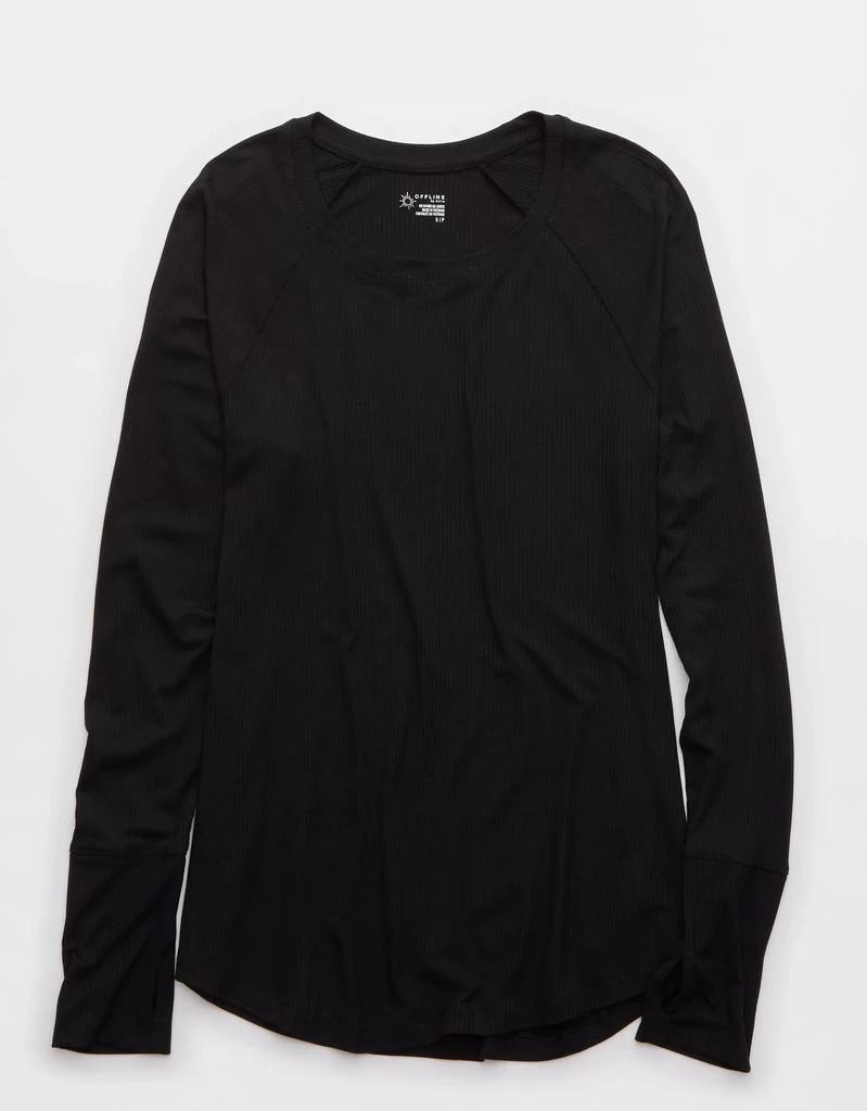 OFFLINE OFFLINE By Aerie Thumbs Up Ribbed Raglan Long Sleeve T-Shirt 3