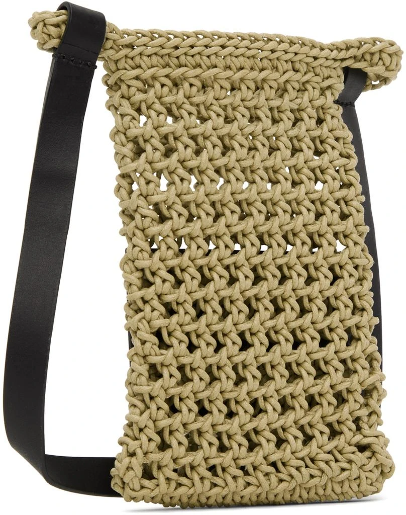 Jil Sander Beige Net Passport Holder 3