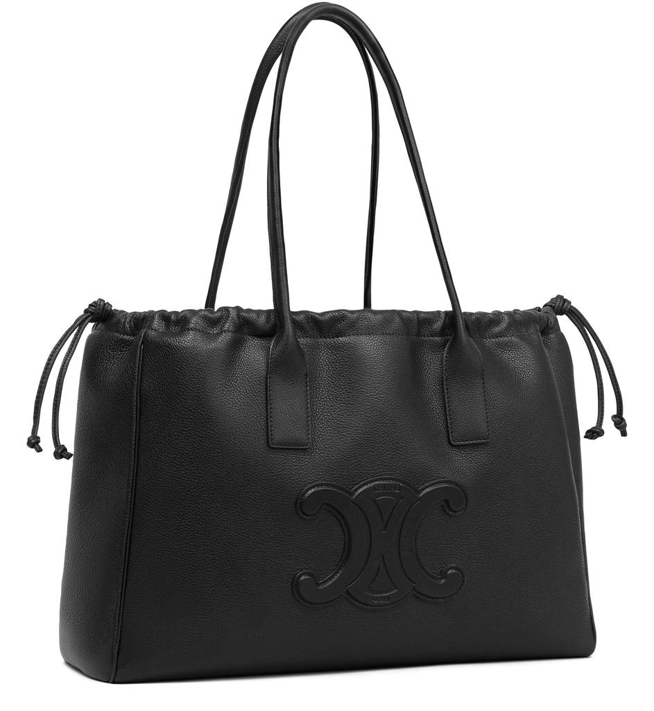 CELINE Cabas Drawstring cuir Triomphe in grained calfskin 2