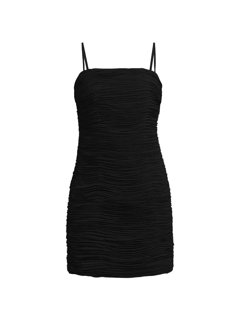 UNGARO Elettra Plisse Sleeveless Minidress 5