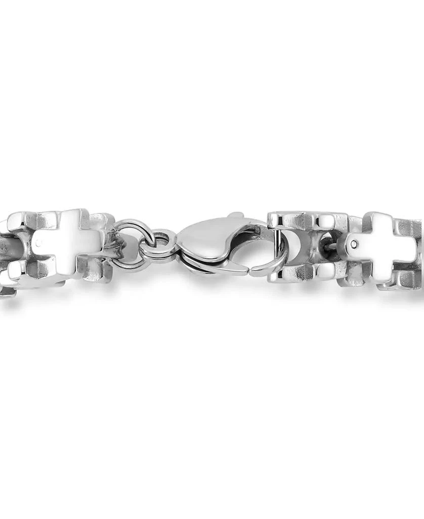 Andrew Charles by Andy Hilfiger Men's Cross Link Bracelet in Stainless Steel 2