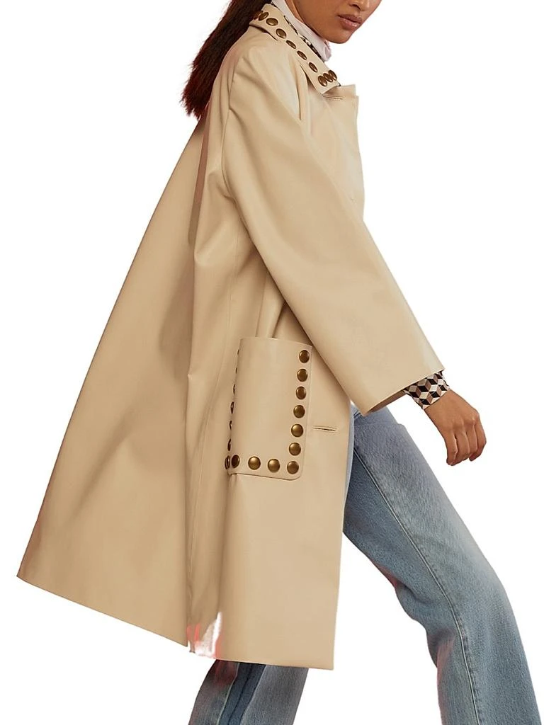 Cynthia Rowley Studded Faux Leather Jacket 2