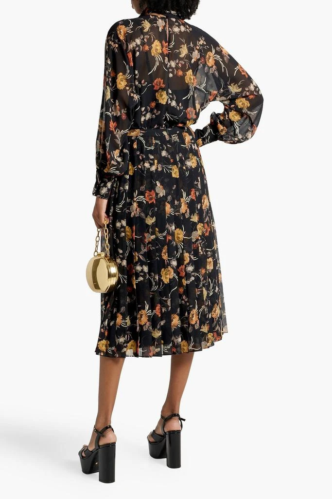 MIKAEL AGHAL Floral-print chiffon midi skirt 3