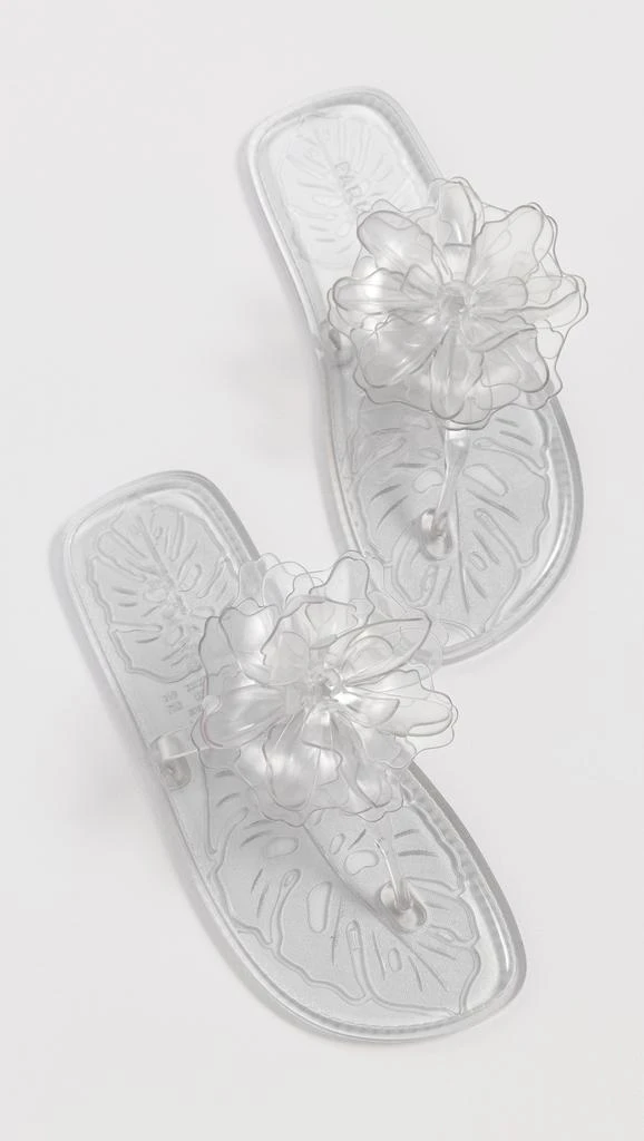 Farm Rio Flower Jelly Flat Sandals 5