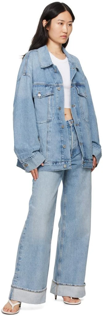 AGOLDE Blue Reworked Wayne Denim Jacket 4