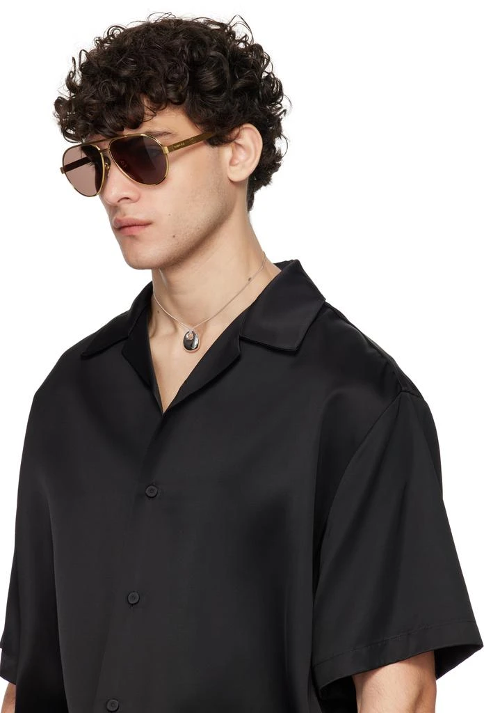 Gucci Gold Aviator Sunglasses 4