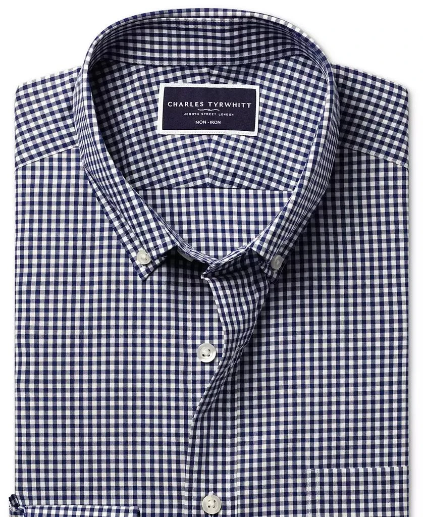 Charles Tyrwhitt Men's Slim Fit Long Sleeve Wrinkle-Resistant Button-Down Shirt 5