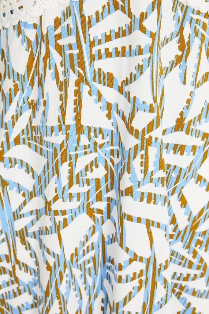 Diane von Furstenberg Kimmie cutout printed twill mini dress 4