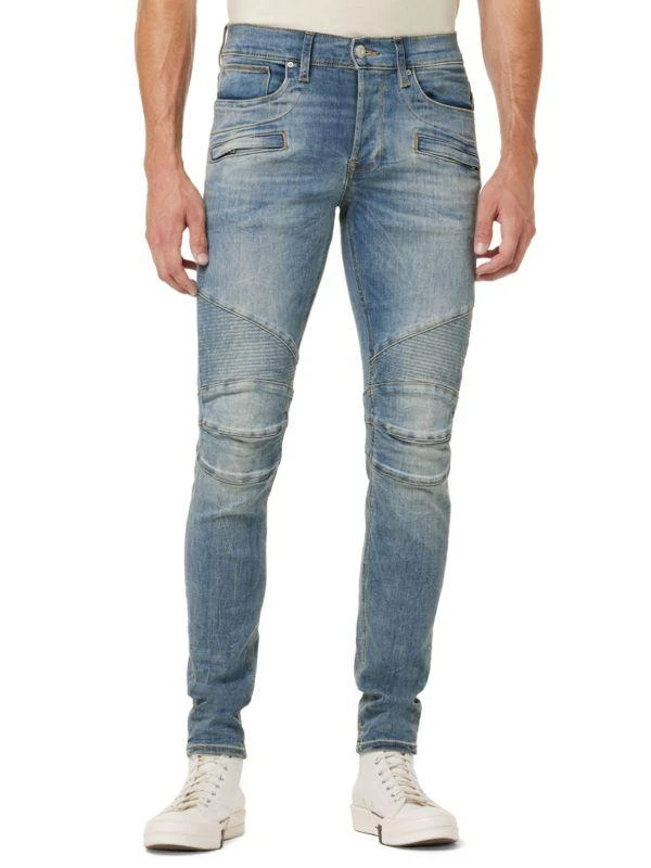 Hudson Blinder High Rise Skinny Moto Jeans 1