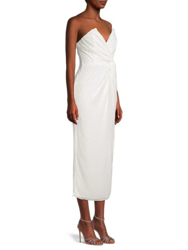 Katie May Come On Home Twisted Strapless Midi-Dress 3