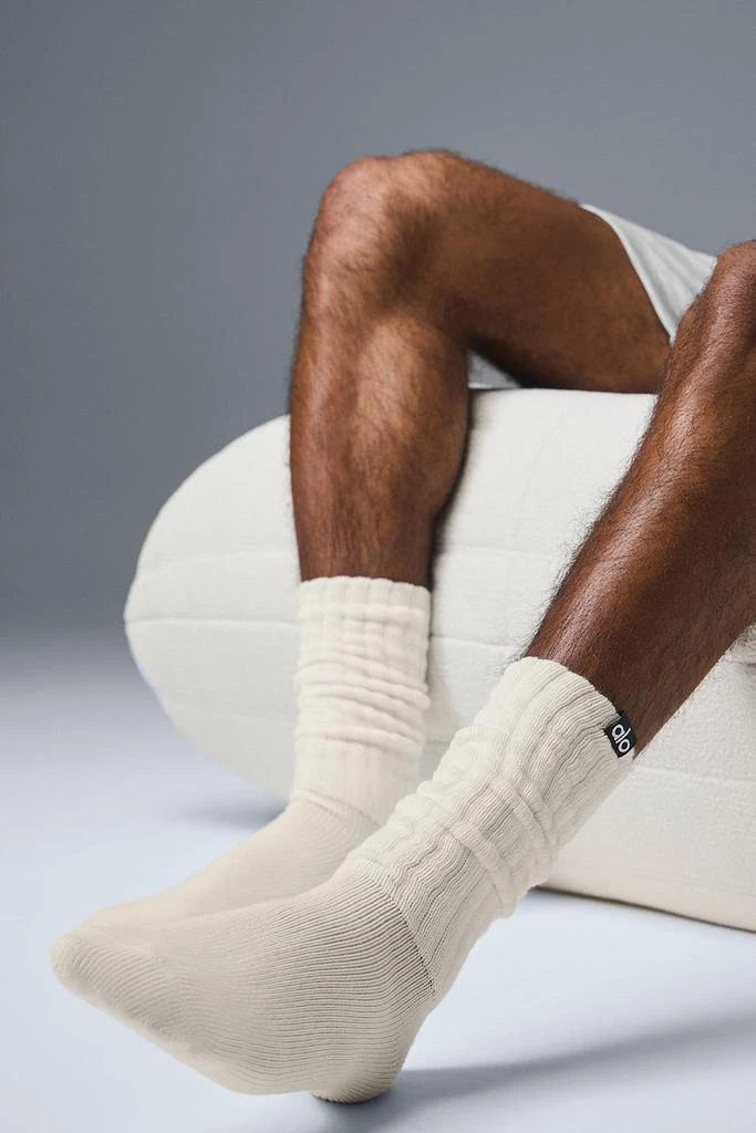Alo Unisex Scrunch Sock - Bone 3