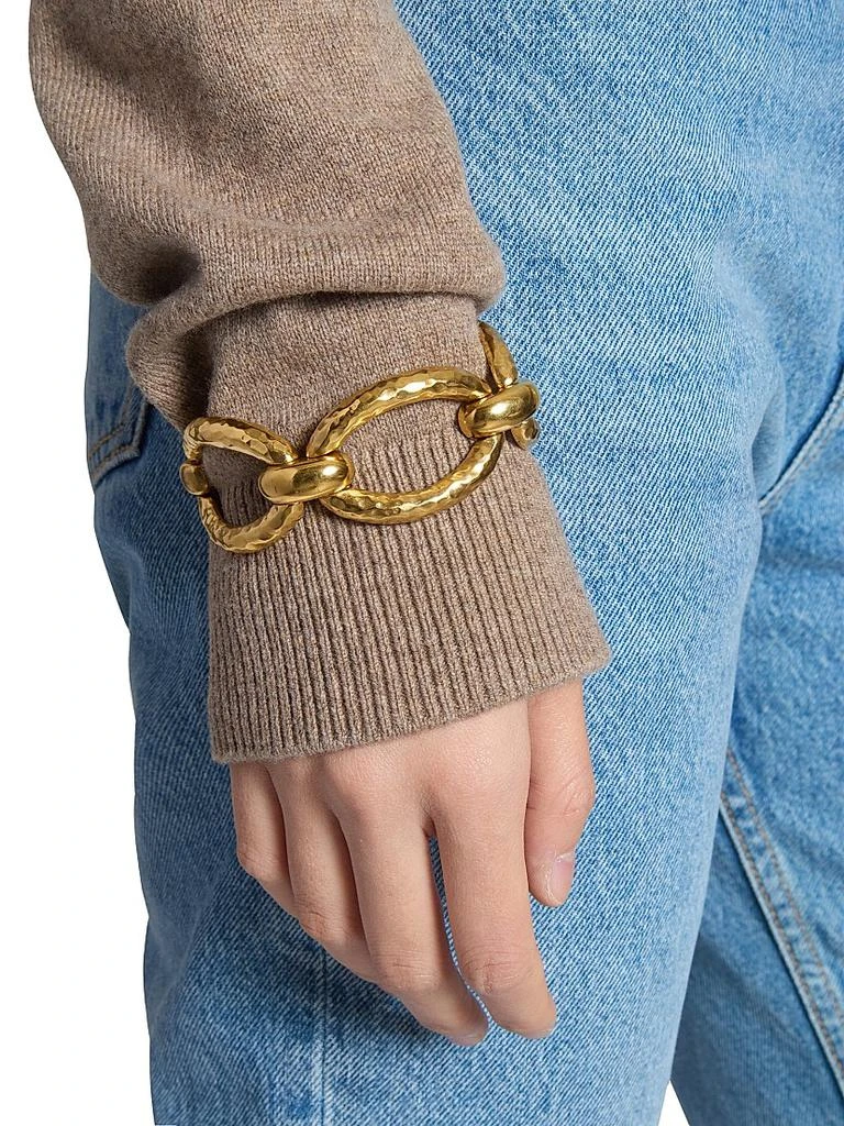 Yves Saint Laurent Oval Chain Bracelet in Metal - Bracelets 