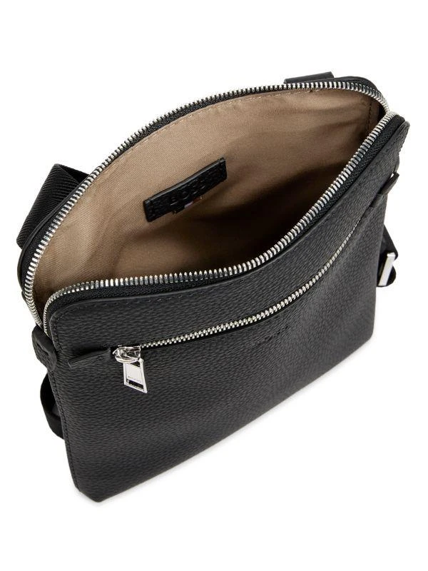 Hugo Boss Textured Leather Messenger Bag 2