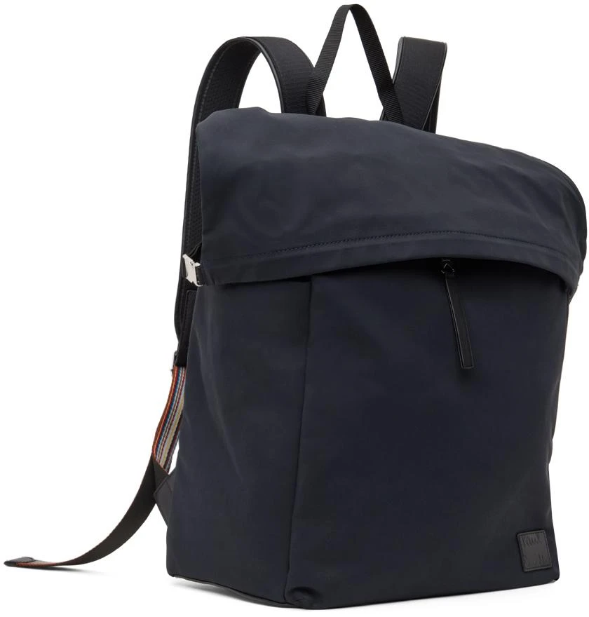 Paul Smith Navy Cotton-Blend Canvas Backpack 2
