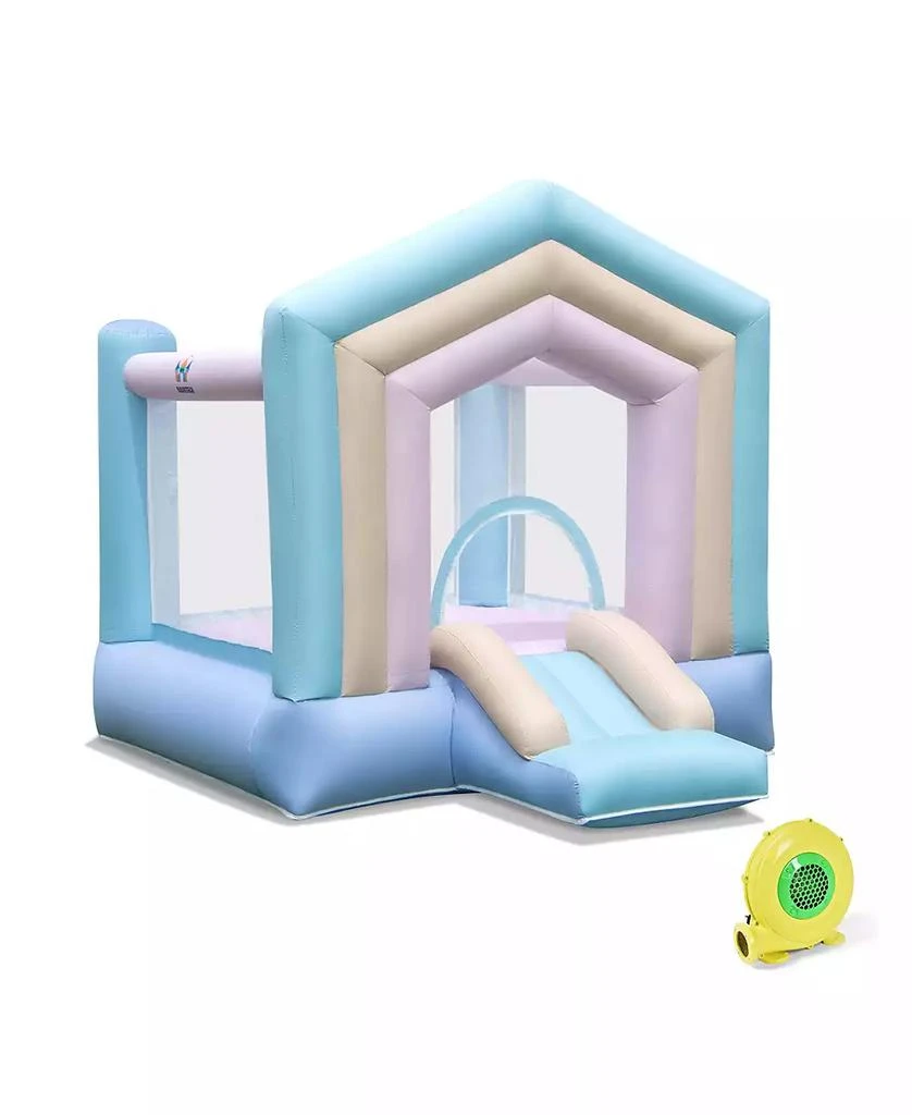 Slickblue Inflatable Kids Bounce House with Slide 
Basketball Hoop Fun Bouncy Castle for Parties 
Playtime 3