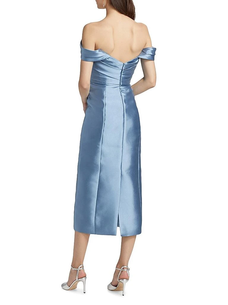 Amsale Mikado Off-The-Shoulder Cocktail Dress 5