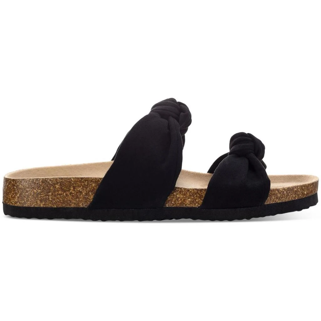 Sun + Stone Asdrid Womens Faux Suede Slip On Slide Sandals 2
