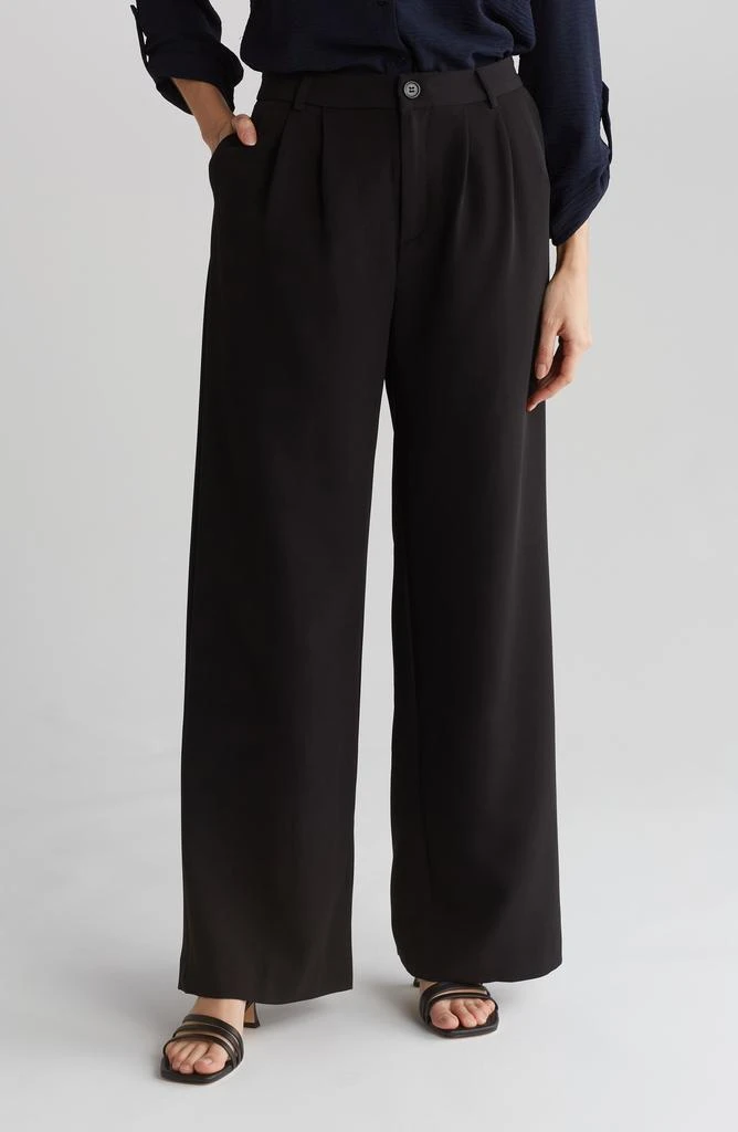 Laundry by Shelli Segal Belle Crepe Wide Leg Pants 1