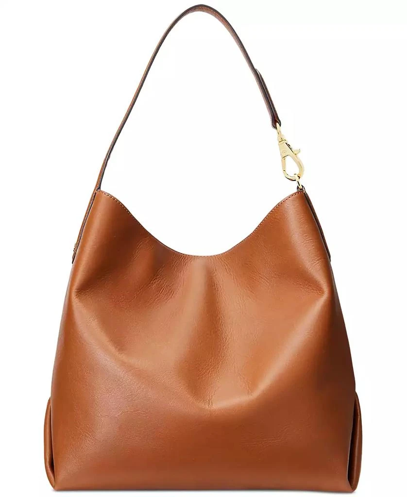 Lauren Ralph Lauren Kassie Large Leather Shoulder Bag 4