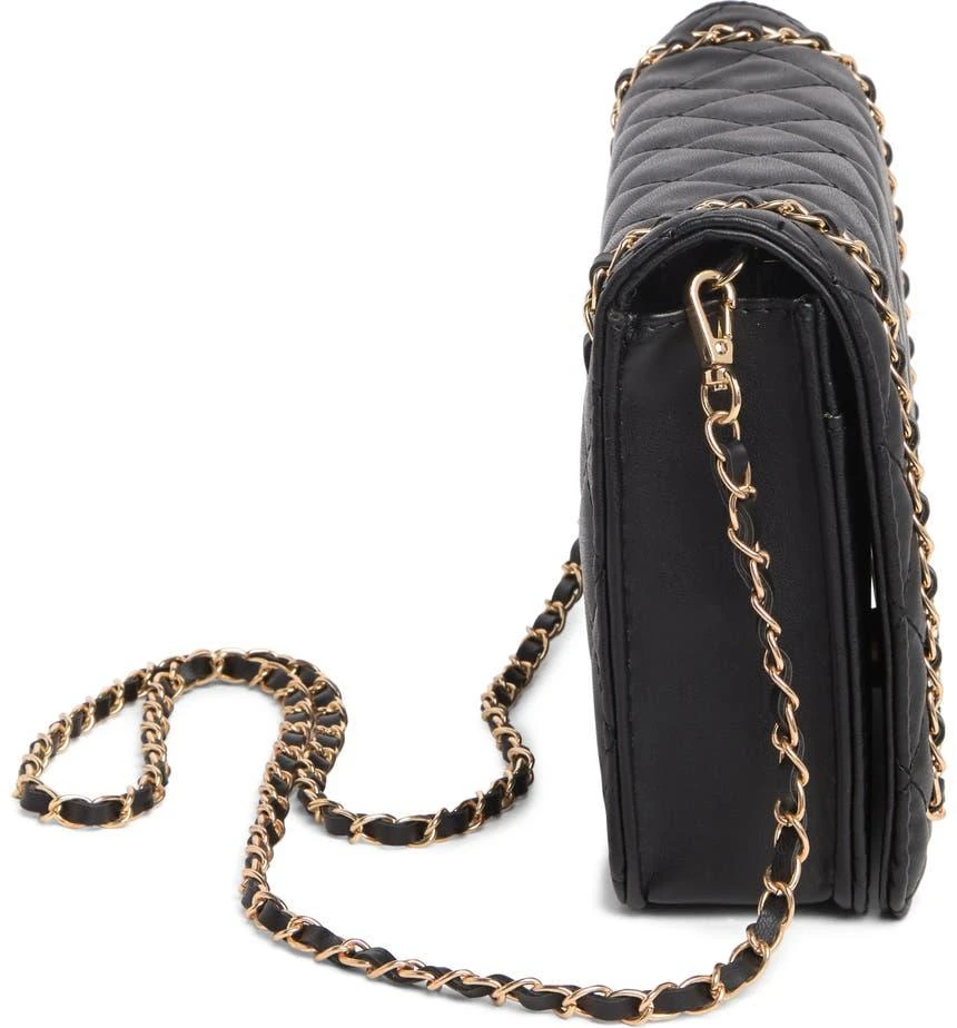 Badgley Mischka Chain Quilt Faux Leather Crossbody Bag 4