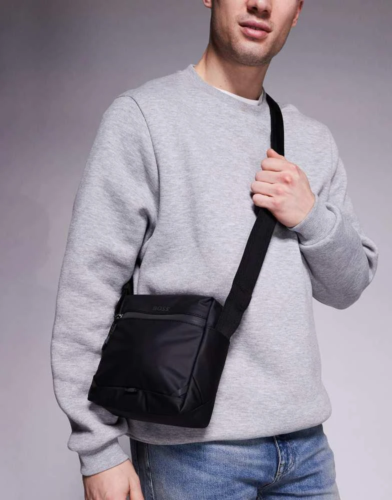 Hugo Boss BOSS Black stenson crossbody bag in black