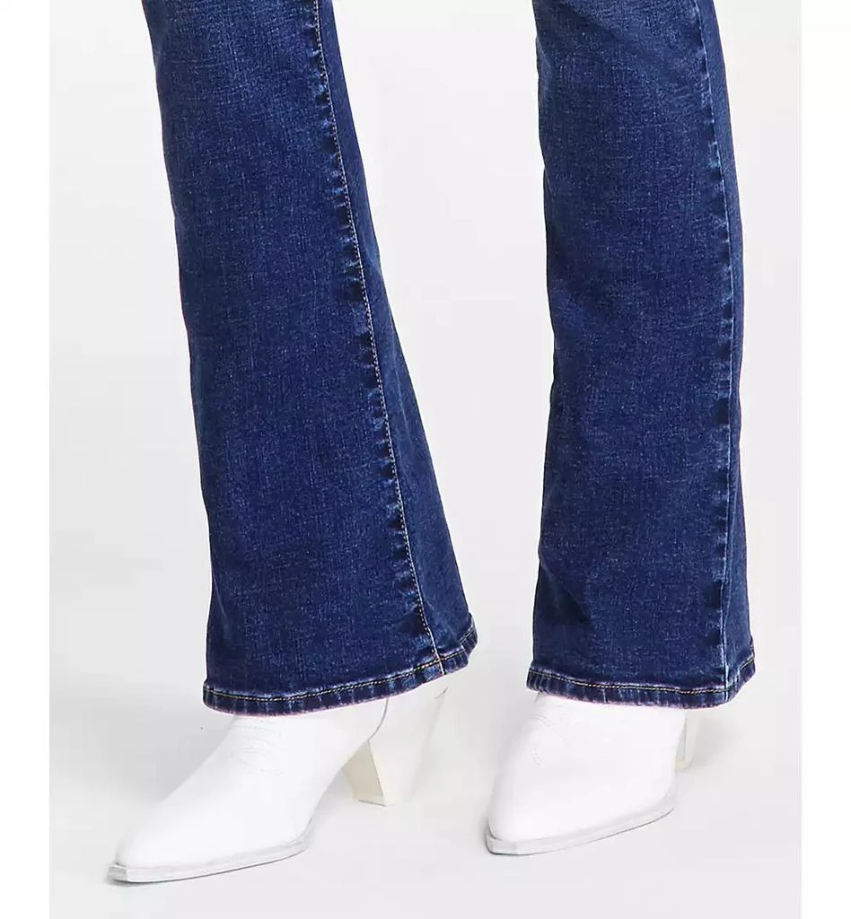 GUESS Women's Flare-Leg High-Rise Faded-Wash Jeans 6