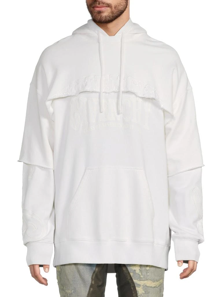 Givenchy Debossed Logo Cotton Hoodie 1